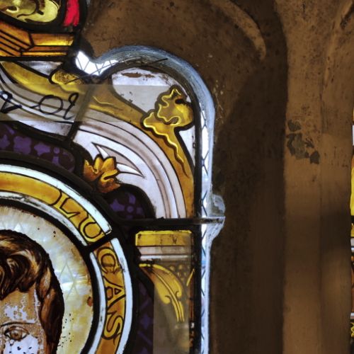 Restauration Vitraux église Saint-Priest - Dépose des panneaux