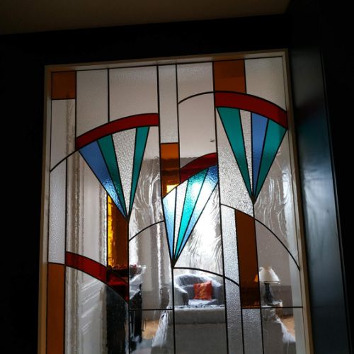 Vitrail pour une cloison