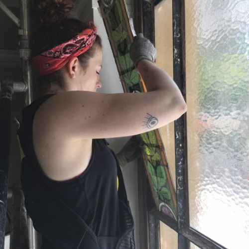 Restauration Villa Magini par Atelier Vitrail Le Cygne Myriam Boulay