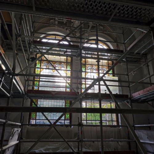 Restauration Villa Magini par Atelier Vitrail Le Cygne Myriam Boulay