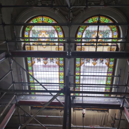 Restauration Villa Magini par Atelier Vitrail Le Cygne Myriam Boulay