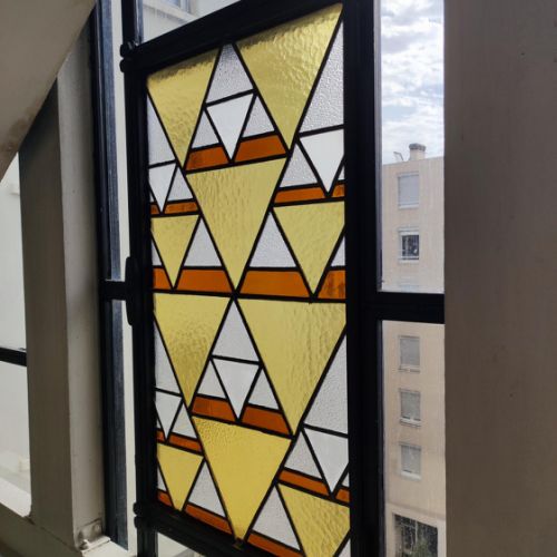 Restauration de vitraux à Villeurbanne - après restauration