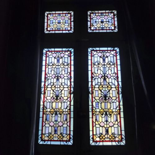 Restauration Maison Mont d'Or porte d'entrée