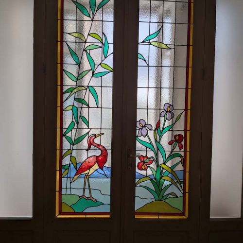 Restauration de vitraux chez des particuliers