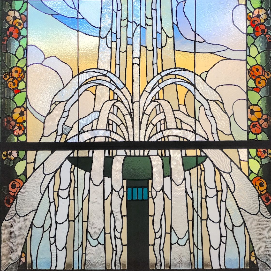 création de miroir en vitrail